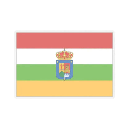 Flag of La Rioja Spain - STICKER Vinyl Kiss-Cut Decal 6 Inch Transparent - The Sticker Space