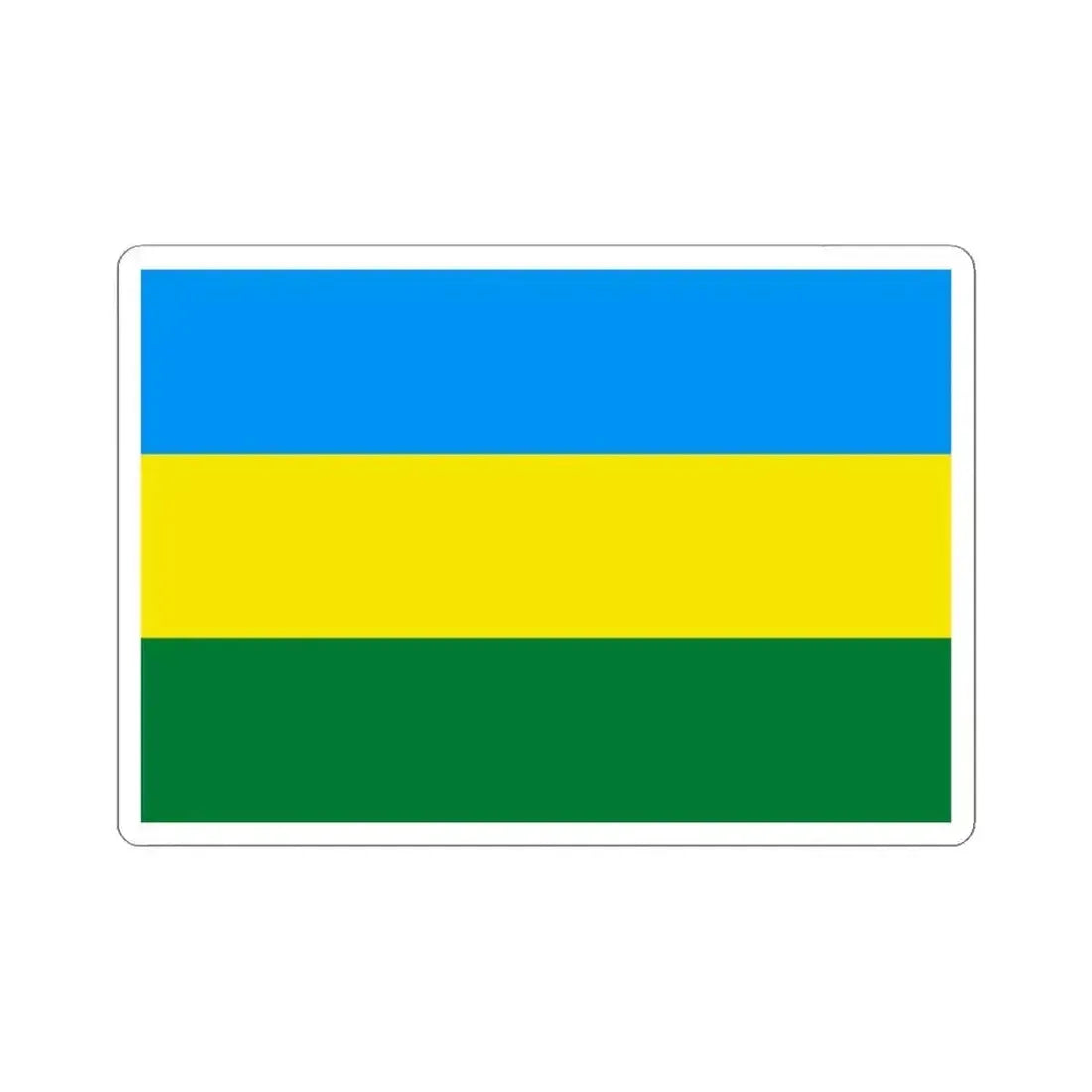 Flag of La Rivera Bolivia (Bolivia) STICKER Vinyl Kiss-Cut Decal 4 Inch White - The Sticker Space