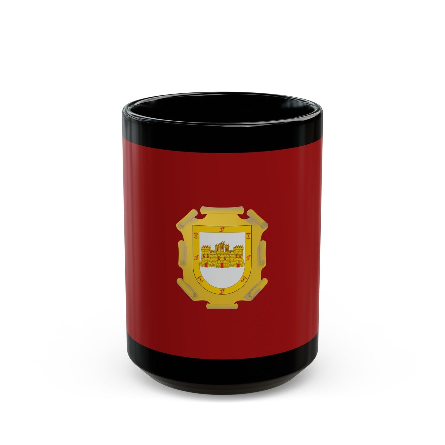 Flag of La Serena Chile - Black Coffee Mug-15oz-The Sticker Space