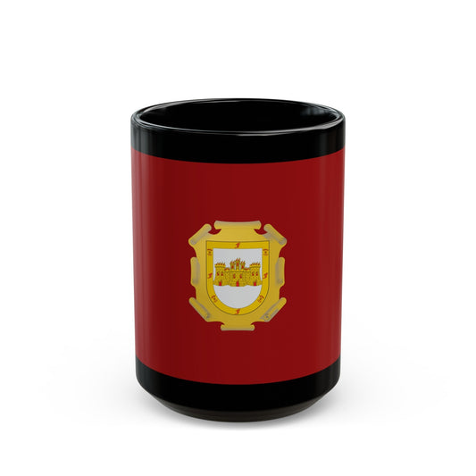 Flag of La Serena Chile - Black Coffee Mug-15oz-The Sticker Space