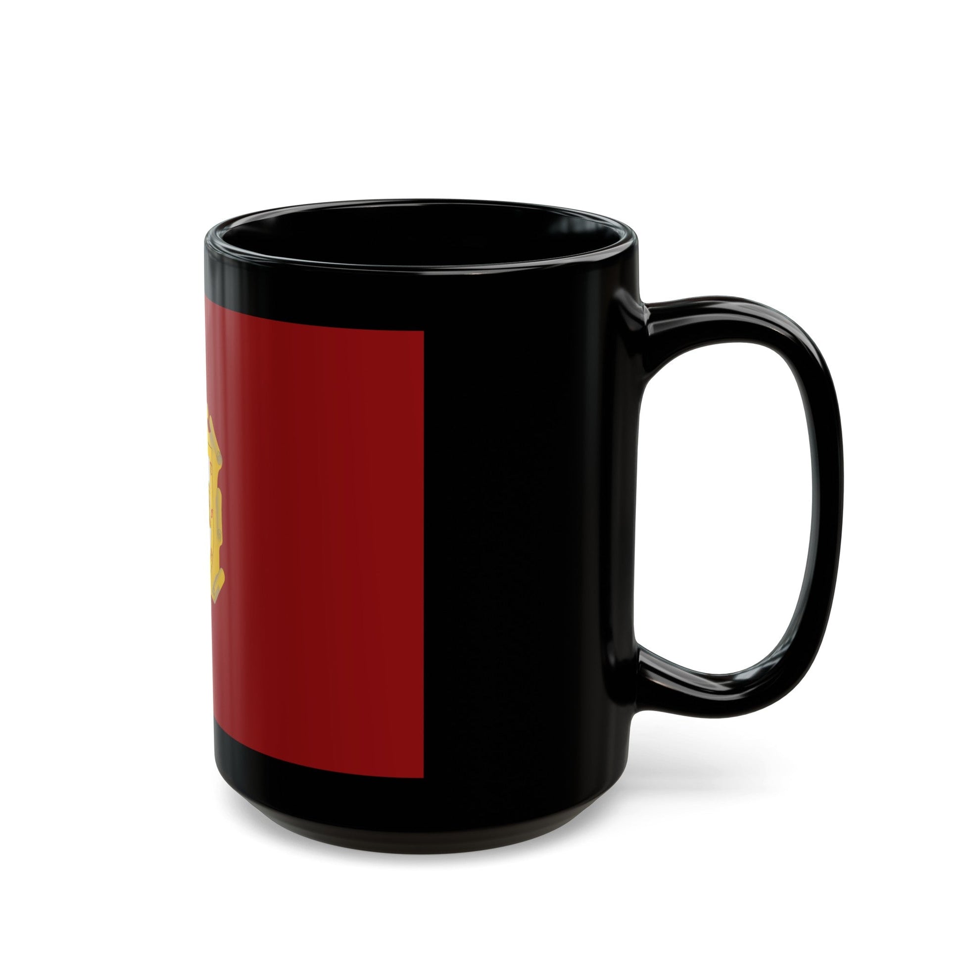 Flag of La Serena Chile - Black Coffee Mug-The Sticker Space