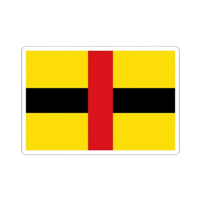 Flag of Laakdal (Belgium) STICKER Vinyl Kiss-Cut Decal 2 Inch White - The Sticker Space