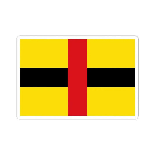 Flag of Laakdal (Belgium) STICKER Vinyl Kiss-Cut Decal 2 Inch White - The Sticker Space