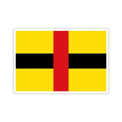 Flag of Laakdal (Belgium) STICKER Vinyl Kiss-Cut Decal 3 Inch White - The Sticker Space