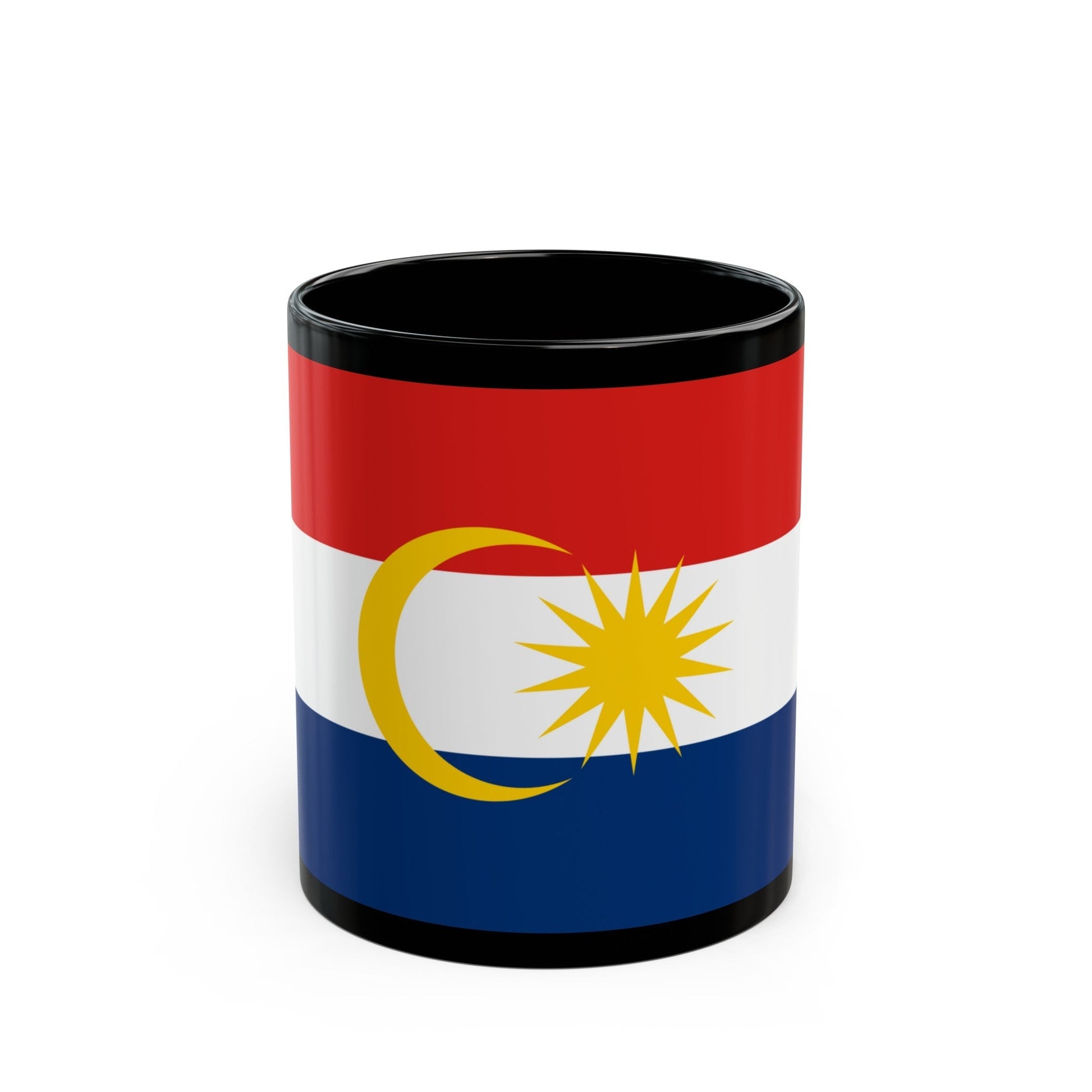 Flag of Labuan Malaysia - Black Coffee Mug-11oz-The Sticker Space