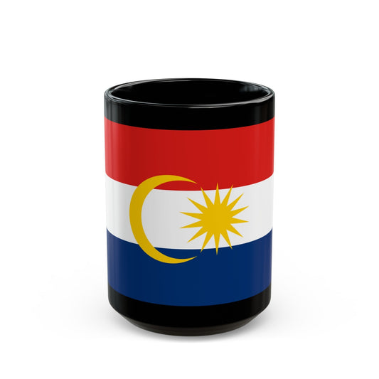 Flag of Labuan Malaysia - Black Coffee Mug-15oz-The Sticker Space