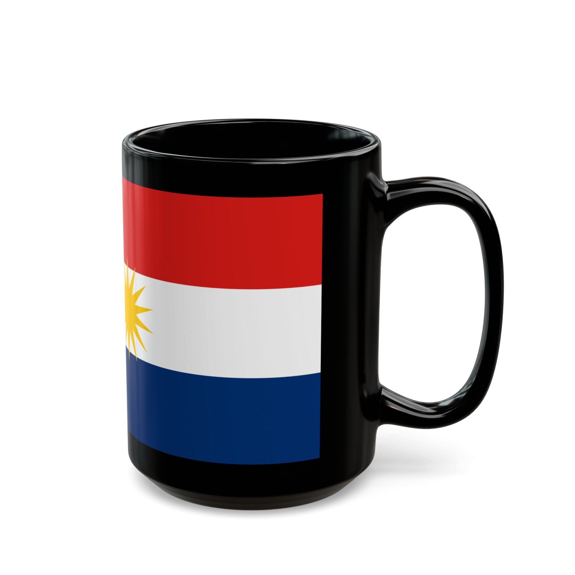 Flag of Labuan Malaysia - Black Coffee Mug-The Sticker Space