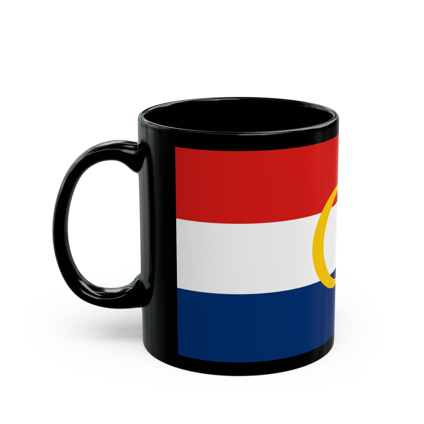 Flag of Labuan Malaysia - Black Coffee Mug-The Sticker Space