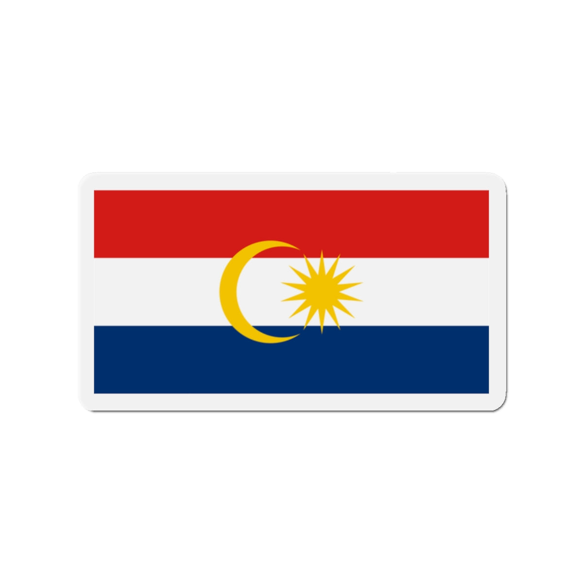 Flag of Labuan Malaysia - Die-Cut Magnet-2" x 2"-The Sticker Space