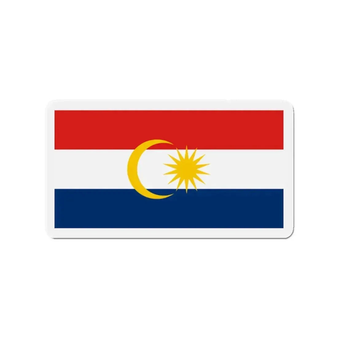 Flag of Labuan Malaysia - Refrigerator Magnet 2 Inch - The Sticker Space