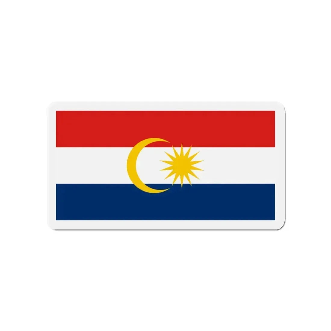 Flag of Labuan Malaysia - Refrigerator Magnet 3 Inch - The Sticker Space