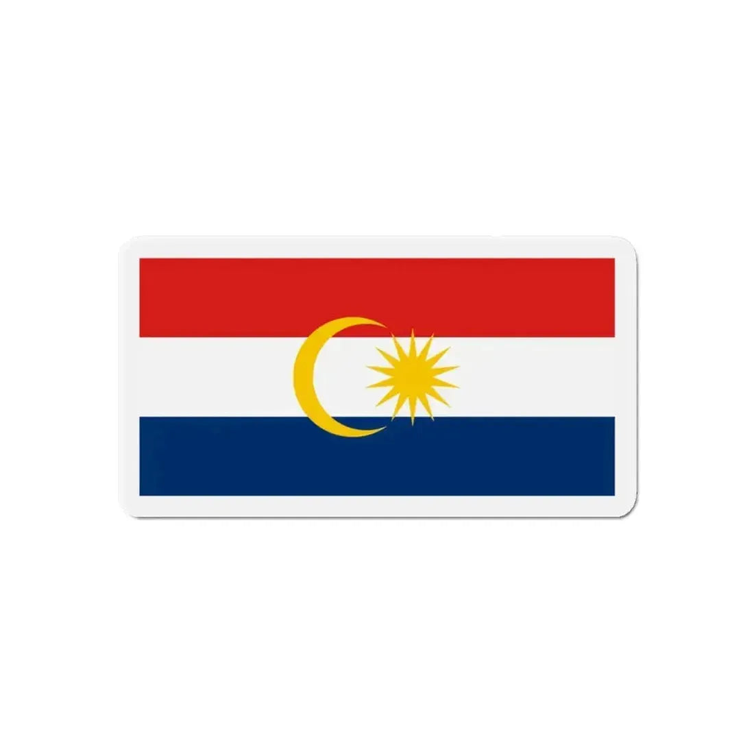 Flag of Labuan Malaysia - Refrigerator Magnet - The Sticker Space
