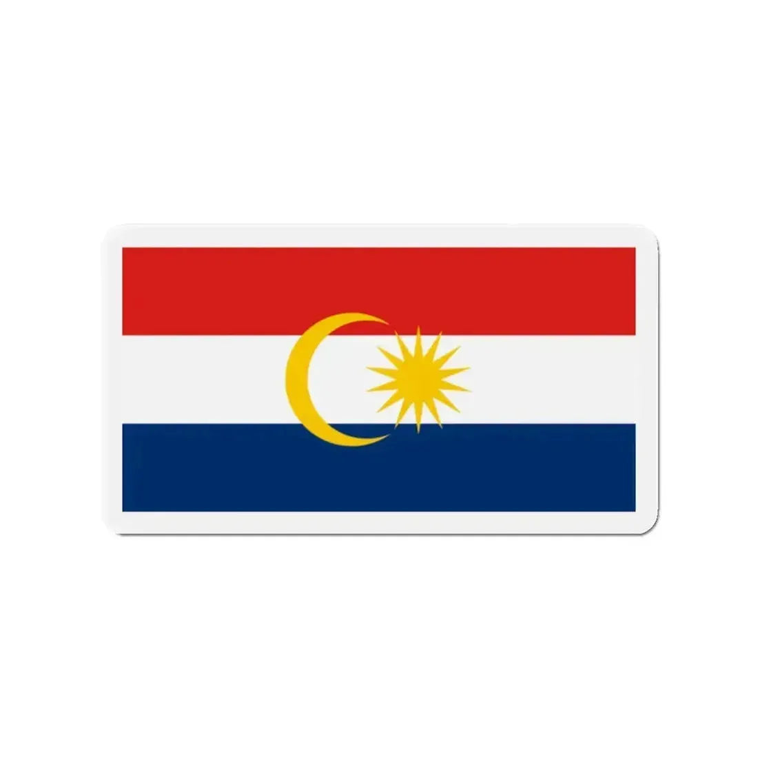Flag of Labuan Malaysia - Refrigerator Magnet - The Sticker Space