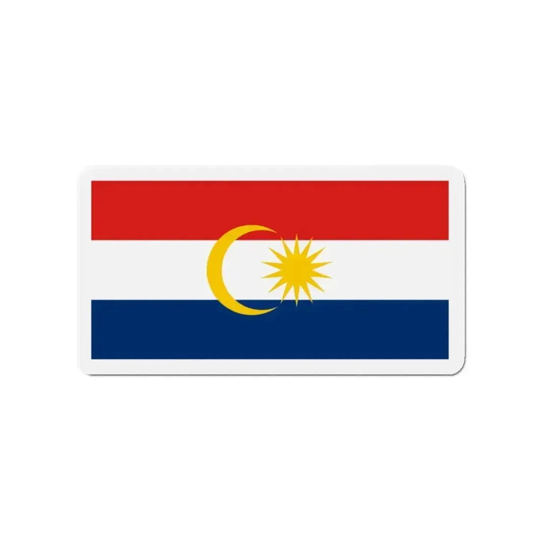 Flag of Labuan Malaysia - Refrigerator Magnet - The Sticker Space