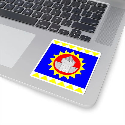 Flag of Ladyzhyn (Ukraine) STICKER Vinyl Kiss-Cut Decal - The Sticker Space