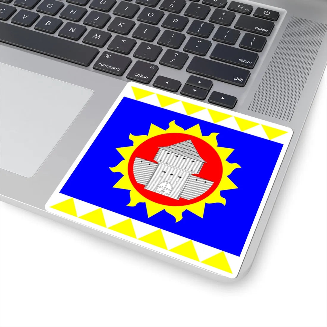 Flag of Ladyzhyn (Ukraine) STICKER Vinyl Kiss-Cut Decal - The Sticker Space