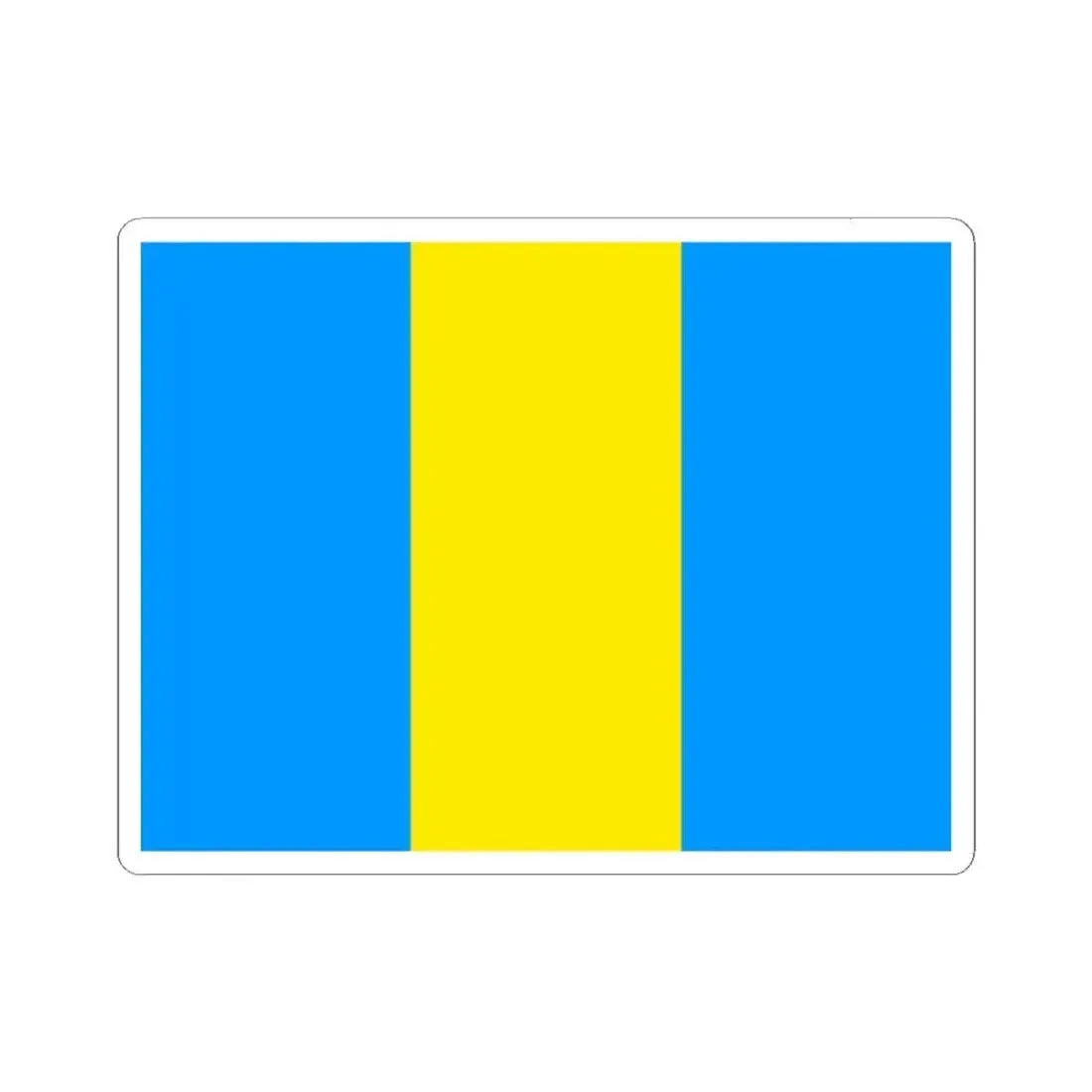 Flag of Laeken Belgium (Belgium) STICKER Vinyl Kiss-Cut Decal 2 Inch White - The Sticker Space