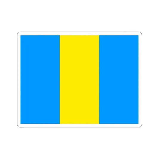 Flag of Laeken Belgium (Belgium) STICKER Vinyl Kiss-Cut Decal 2 Inch White - The Sticker Space