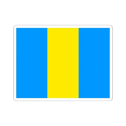 Flag of Laeken Belgium (Belgium) STICKER Vinyl Kiss-Cut Decal 3 Inch White - The Sticker Space