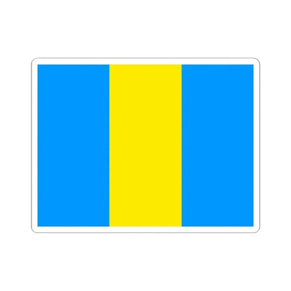 Flag of Laeken Belgium (Belgium) STICKER Vinyl Kiss-Cut Decal 4 Inch White - The Sticker Space