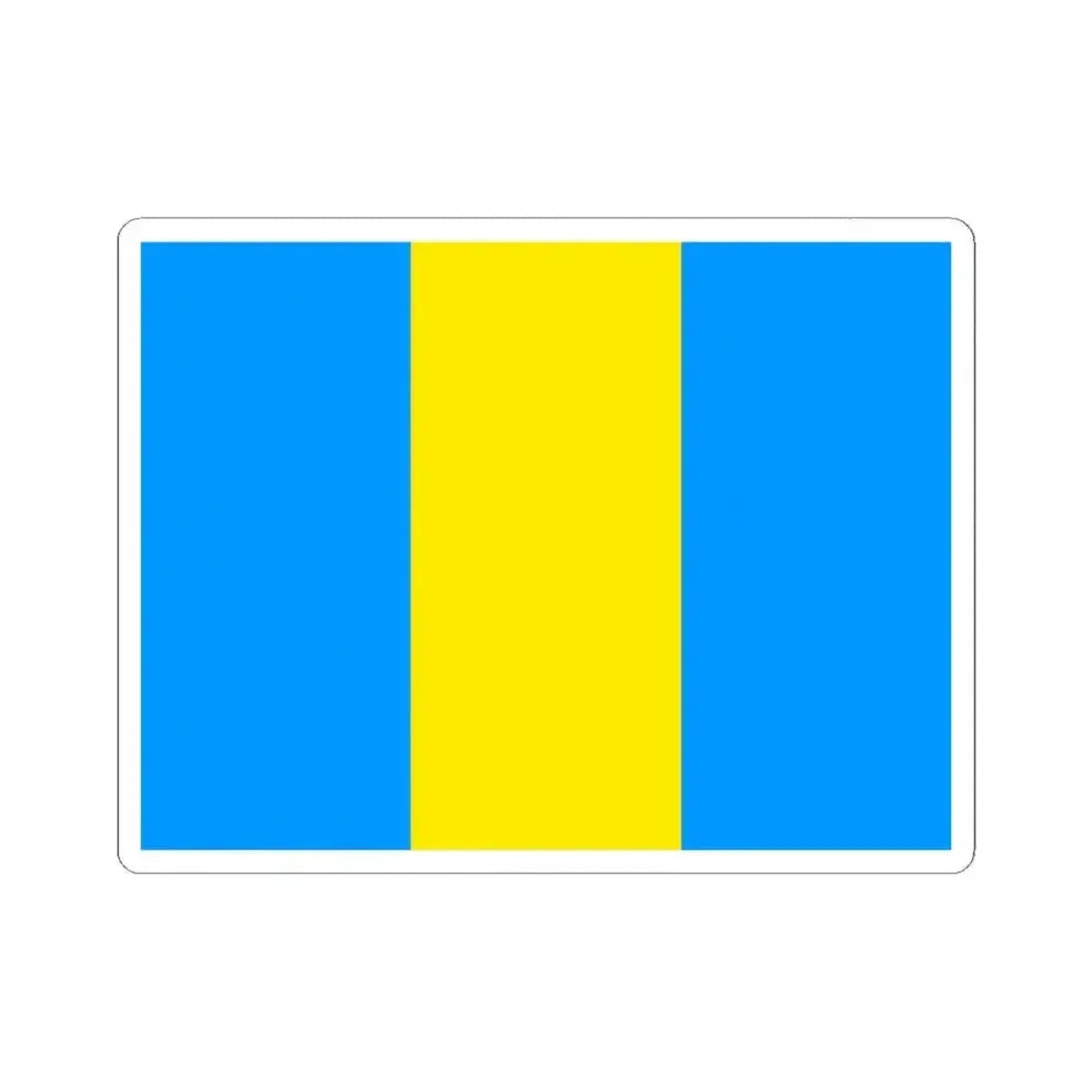 Flag of Laeken Belgium (Belgium) STICKER Vinyl Kiss-Cut Decal 6 Inch White - The Sticker Space