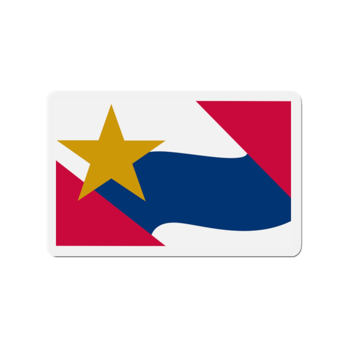 Flag of Lafayette Indiana - Die-Cut Magnet-2" x 2"-The Sticker Space