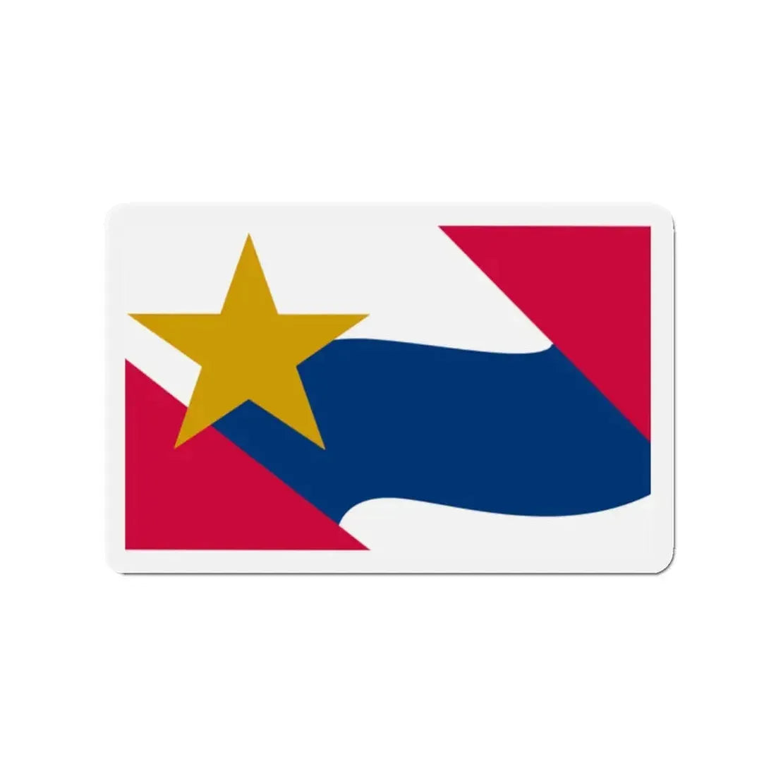 Flag of Lafayette Indiana - Refrigerator Magnet 2 Inch - The Sticker Space