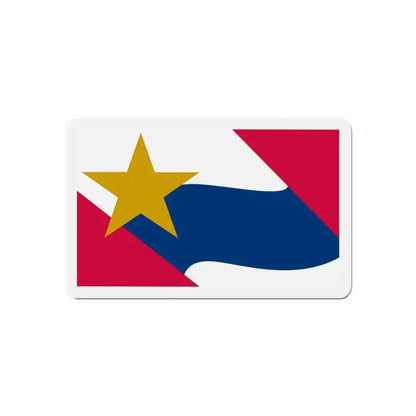 Flag of Lafayette Indiana - Refrigerator Magnet 6 Inch - The Sticker Space