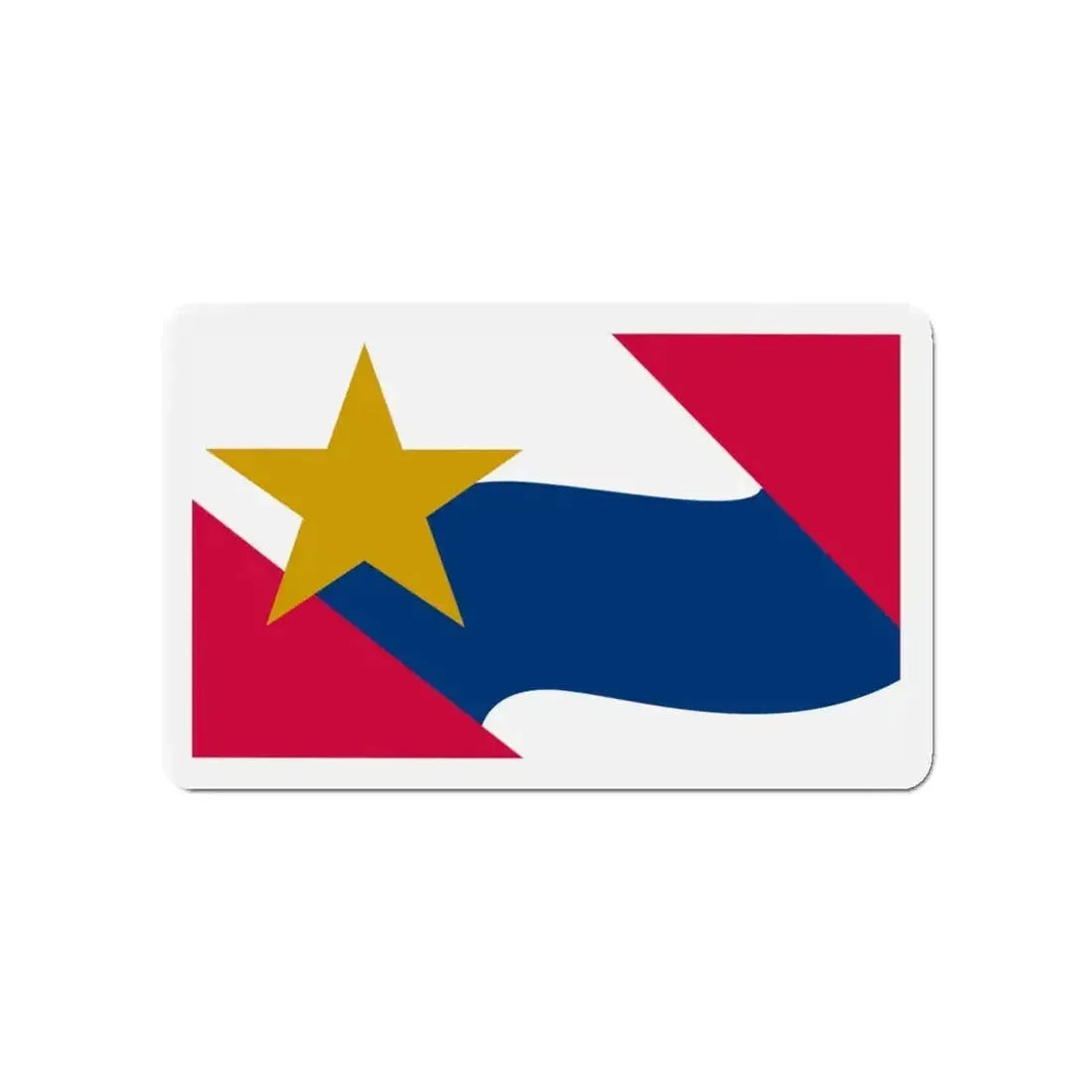 Flag of Lafayette Indiana - Refrigerator Magnet - The Sticker Space