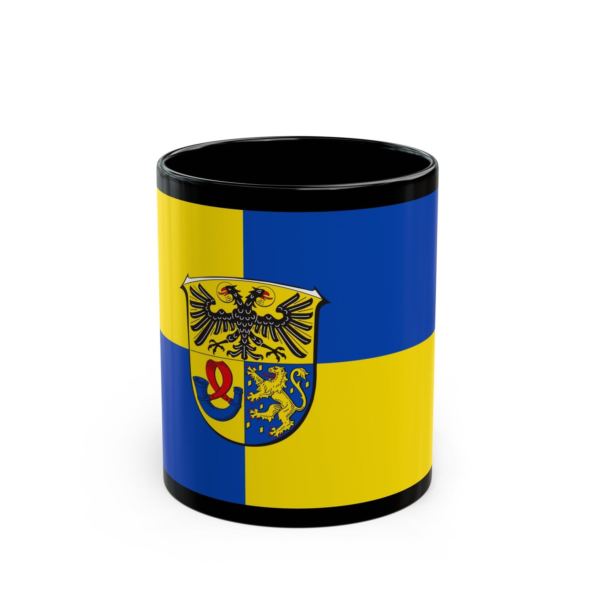 Flag of Lahn Dill Kreises Germany - Black Coffee Mug-11oz-The Sticker Space