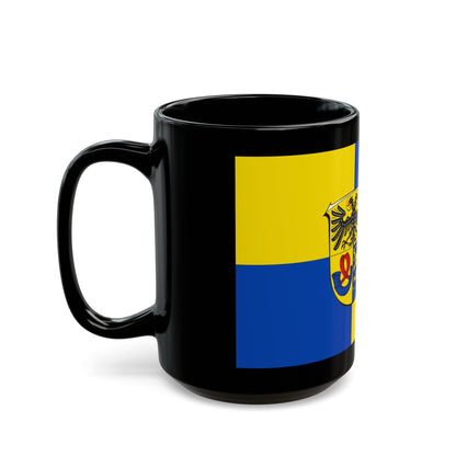 Flag of Lahn Dill Kreises Germany - Black Coffee Mug-The Sticker Space