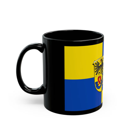 Flag of Lahn Dill Kreises Germany - Black Coffee Mug-The Sticker Space