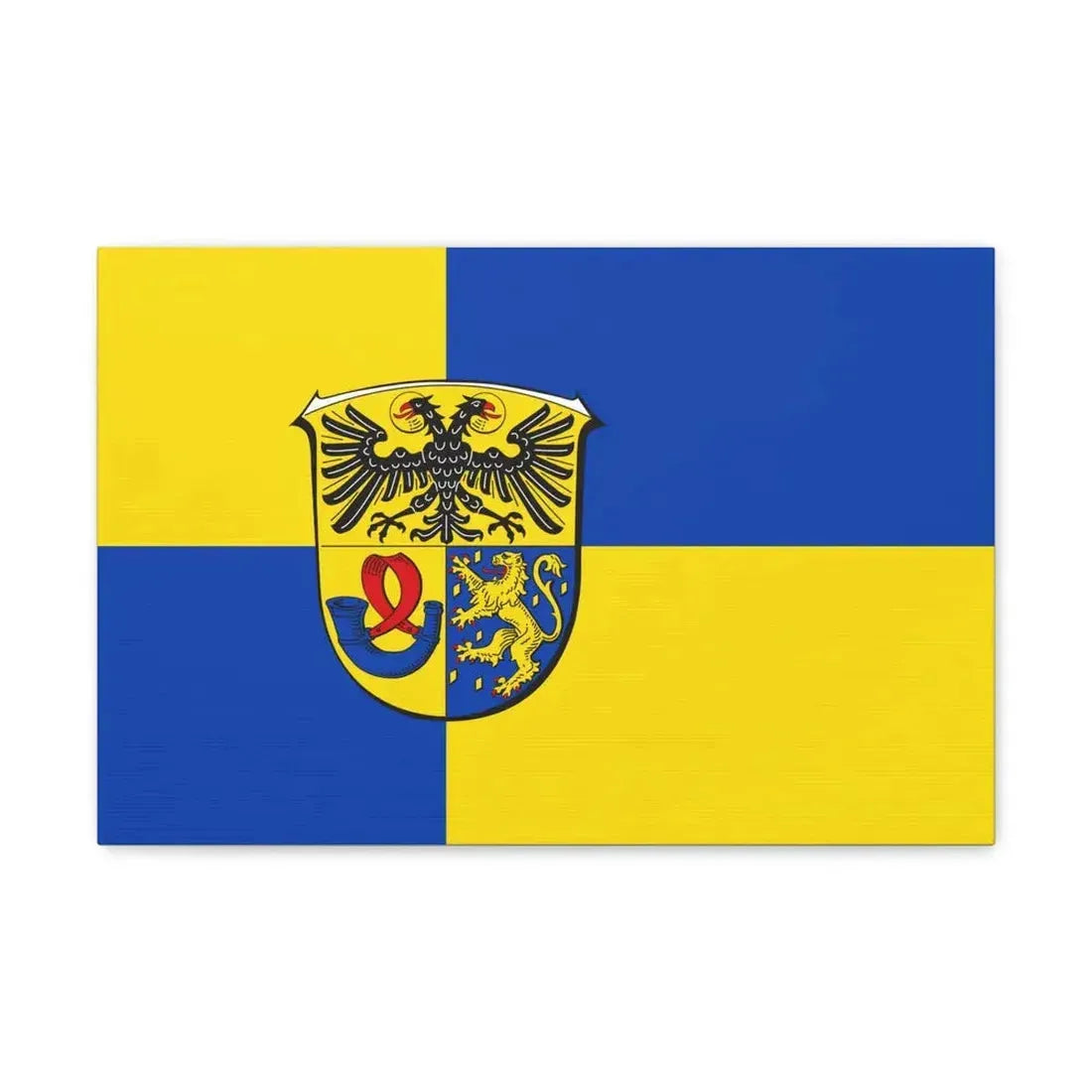 Flag of Lahn Dill Kreises Germany - Canvas Wall Art 18″ x 12″ 1.25" - The Sticker Space
