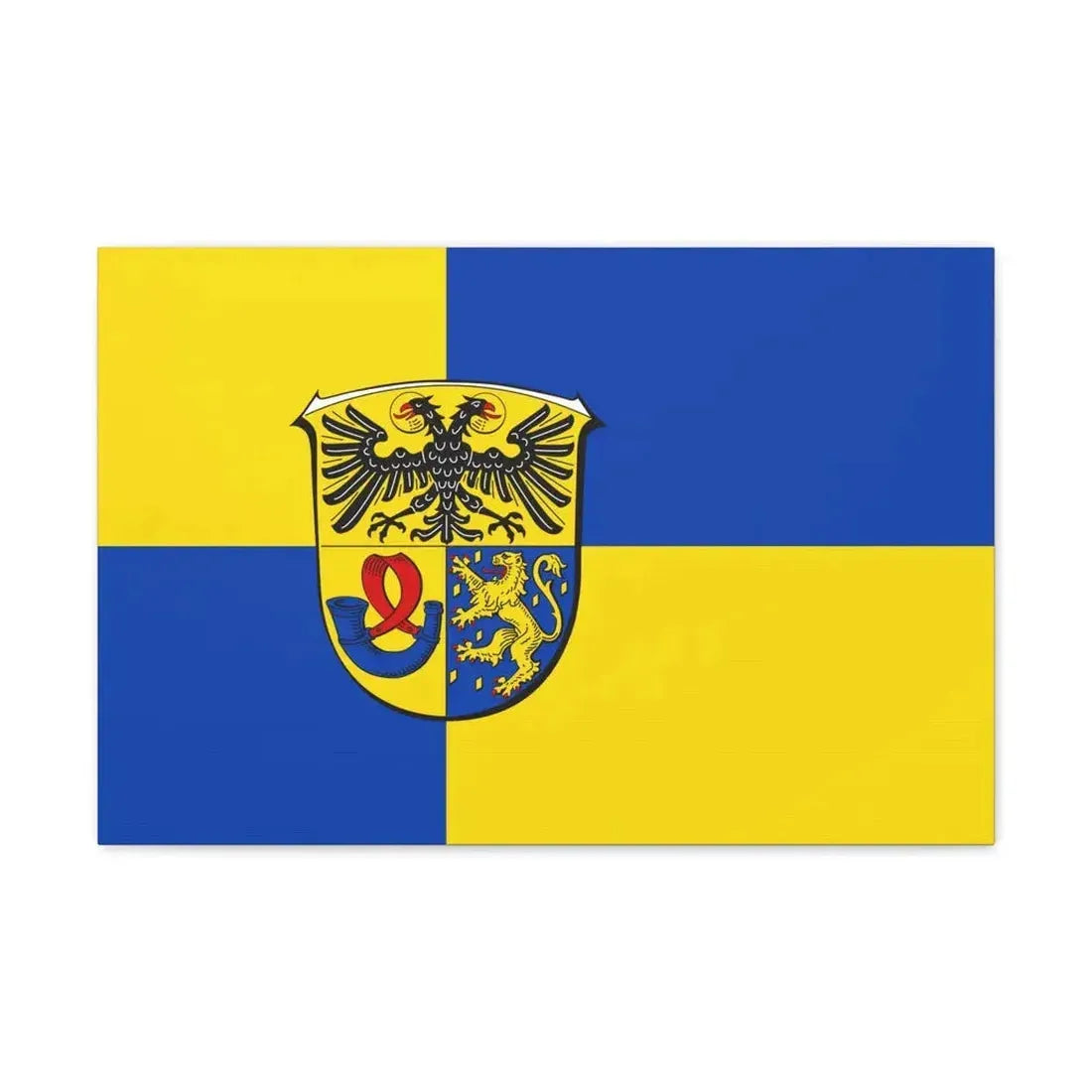 Flag of Lahn Dill Kreises Germany - Canvas Wall Art 24″ x 16″ 1.25" - The Sticker Space
