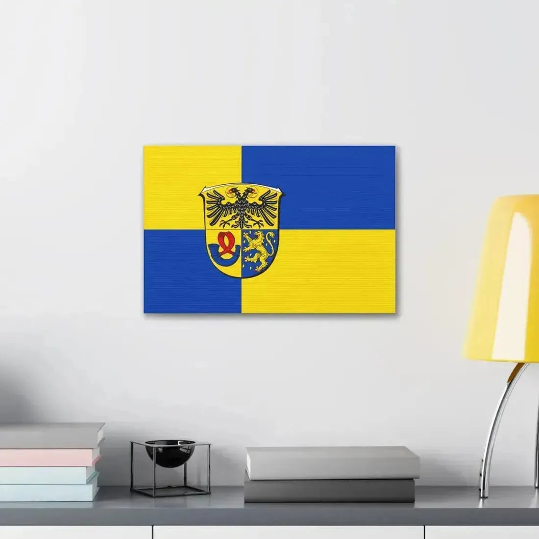 Flag of Lahn Dill Kreises Germany - Canvas Wall Art - The Sticker Space