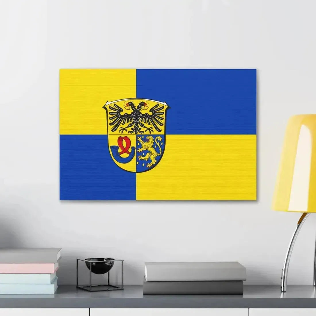 Flag of Lahn Dill Kreises Germany - Canvas Wall Art - The Sticker Space