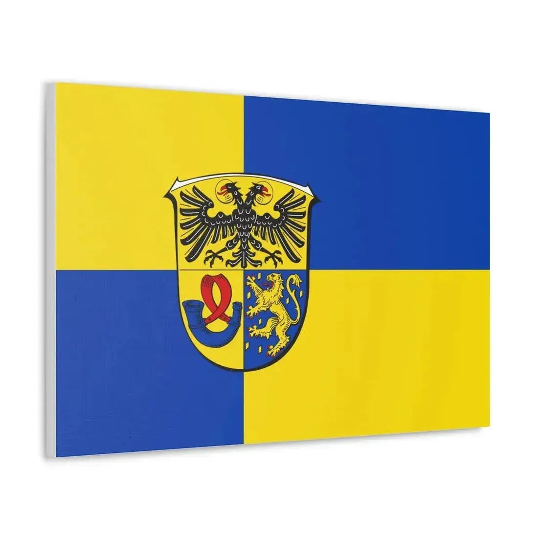 Flag of Lahn Dill Kreises Germany - Canvas Wall Art - The Sticker Space