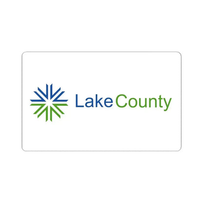 Flag of Lake County Illinois (United States) STICKER Vinyl Kiss-Cut Decal 6 Inch White - The Sticker Space