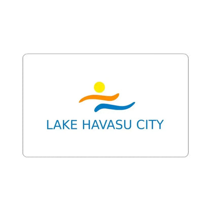 Flag of Lake Havasu City Arizona (United States) STICKER Vinyl Kiss-Cut Decal 3 Inch White - The Sticker Space