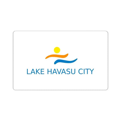 Flag of Lake Havasu City Arizona (United States) STICKER Vinyl Kiss-Cut Decal 4 Inch White - The Sticker Space
