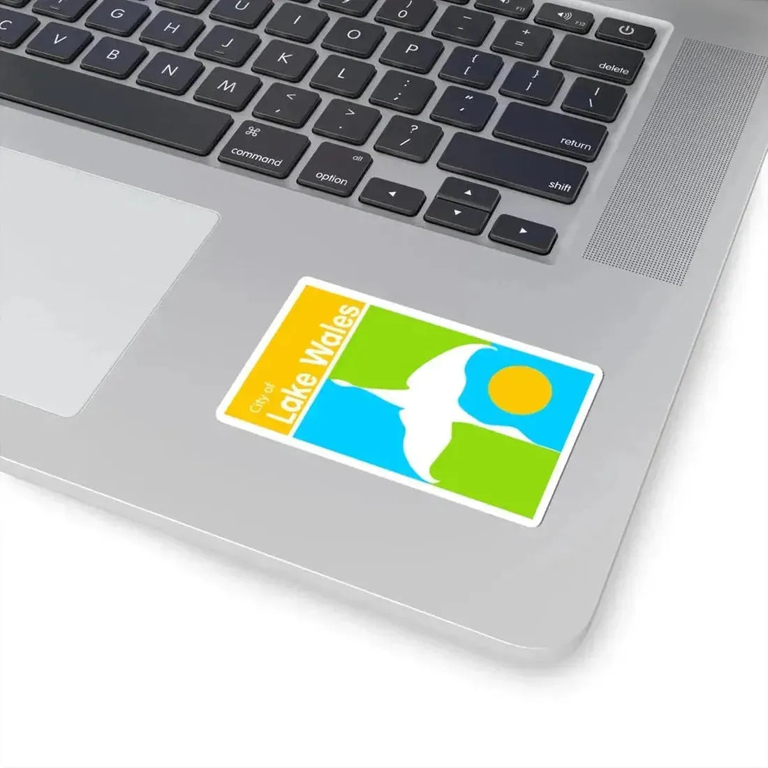 Flag of Lake Wales Florida (United States) STICKER Vinyl Kiss-Cut Decal - The Sticker Space