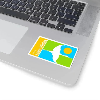 Flag of Lake Wales Florida (United States) STICKER Vinyl Kiss-Cut Decal - The Sticker Space