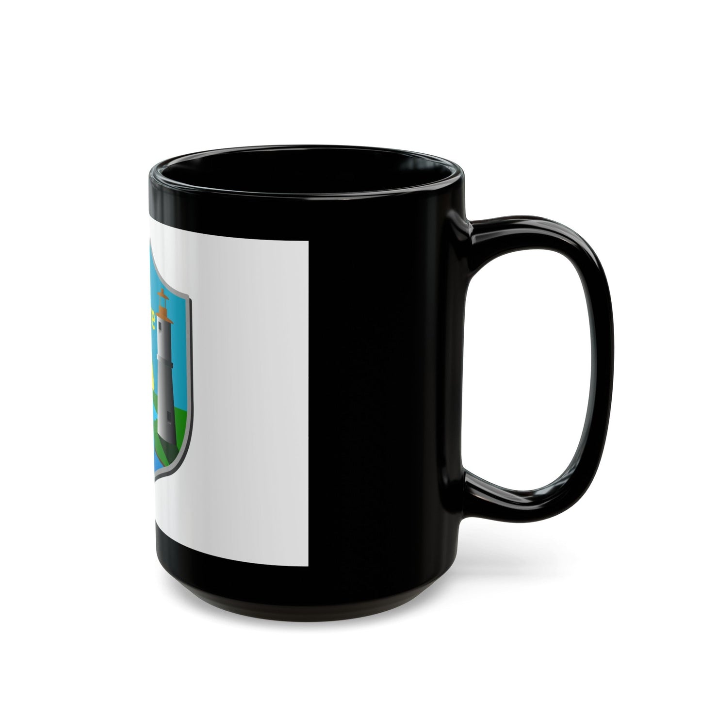 Flag of Lakeshore Ontario Canada - Black Coffee Mug-The Sticker Space