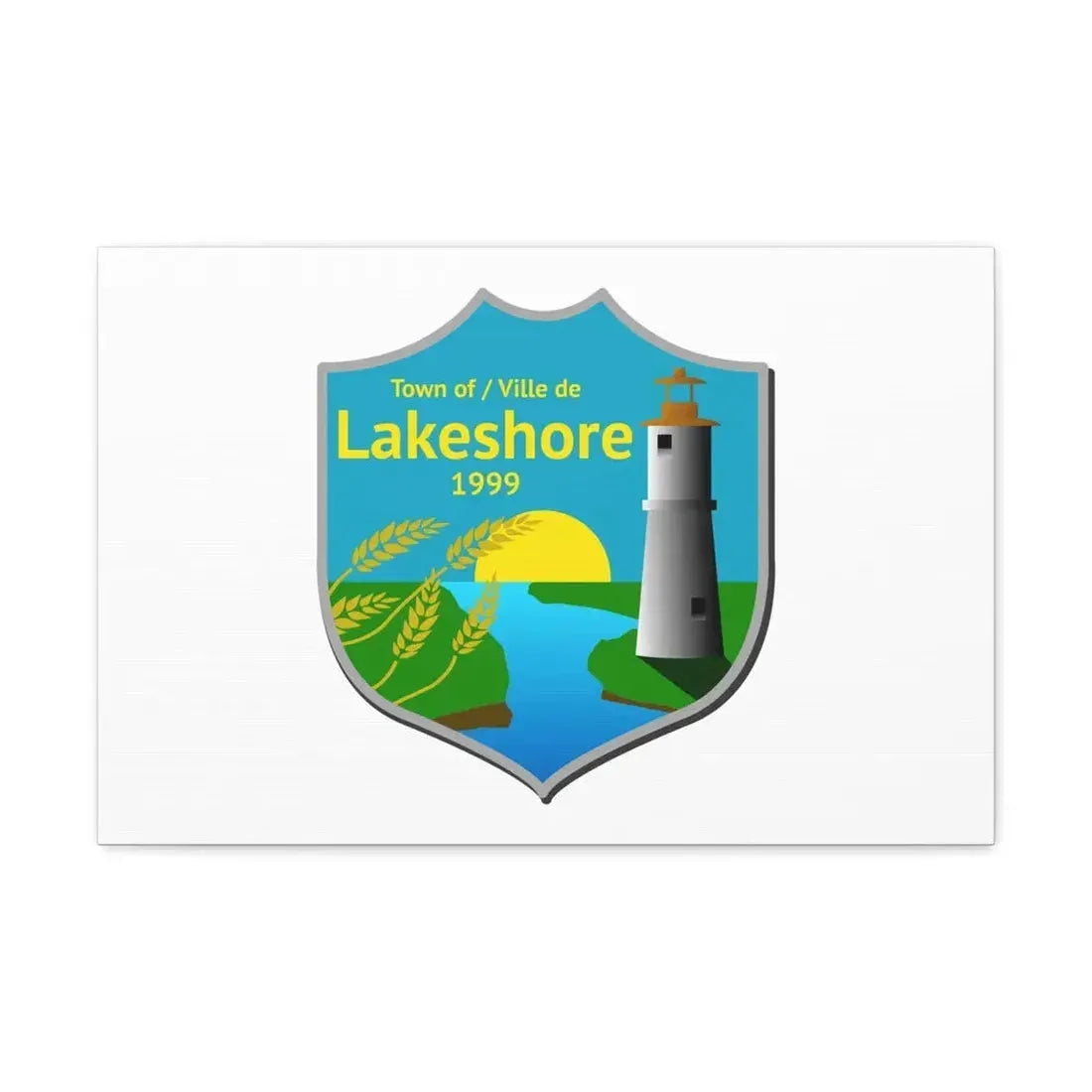 Flag of Lakeshore Ontario Canada - Canvas Wall Art 24″ x 16″ 1.25" - The Sticker Space