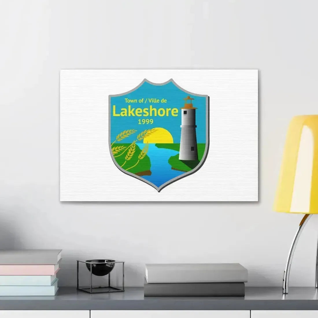 Flag of Lakeshore Ontario Canada - Canvas Wall Art - The Sticker Space