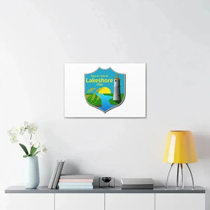 Flag of Lakeshore Ontario Canada - Canvas Wall Art - The Sticker Space