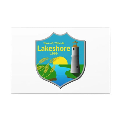 Flag of Lakeshore Ontario Canada - Canvas Wall Art - The Sticker Space