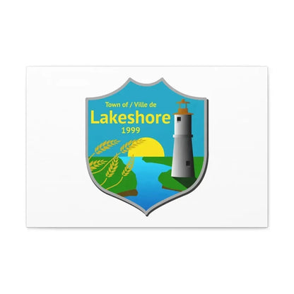 Flag of Lakeshore Ontario Canada - Canvas Wall Art - The Sticker Space