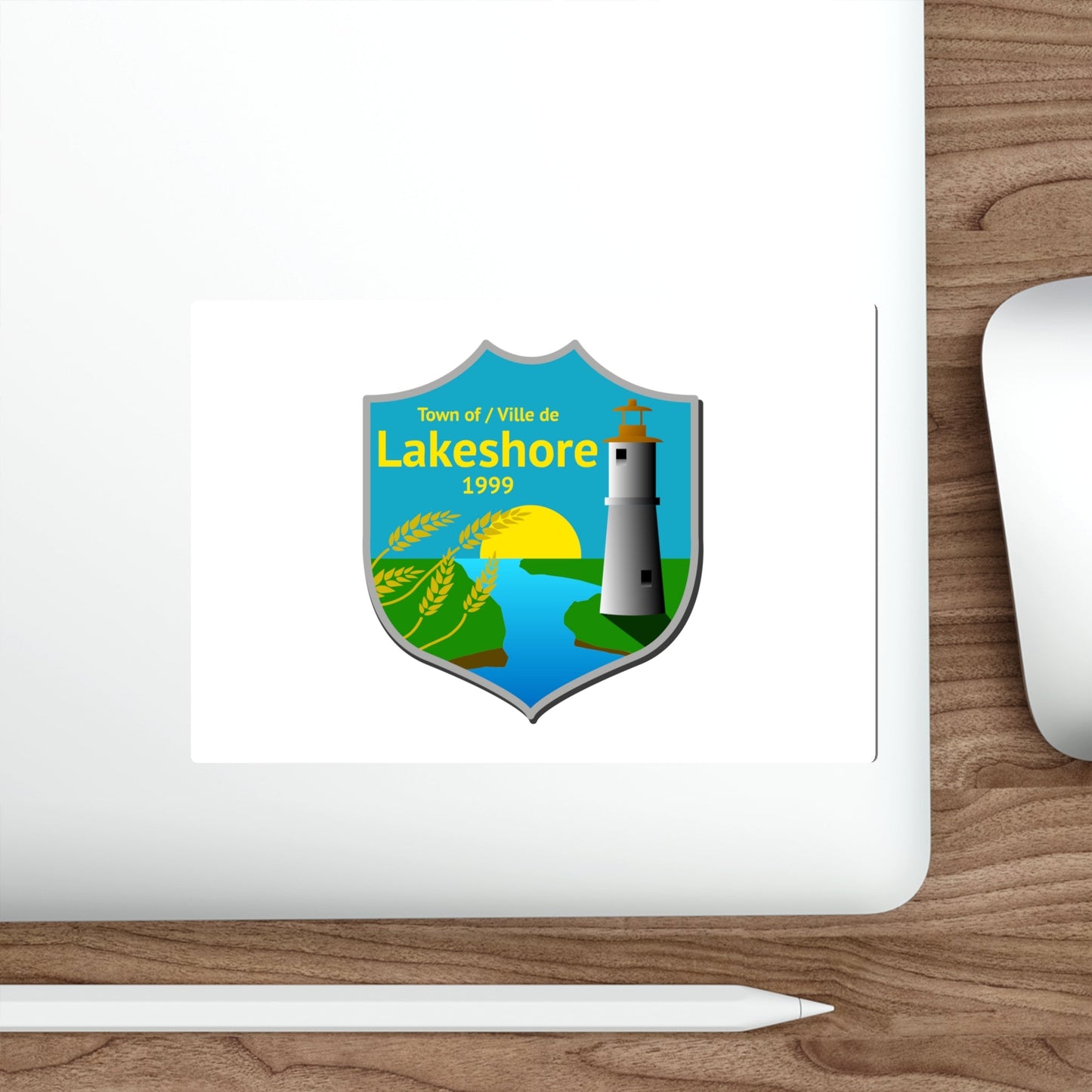 Flag of Lakeshore Ontario Canada STICKER Vinyl Die-Cut Decal-The Sticker Space