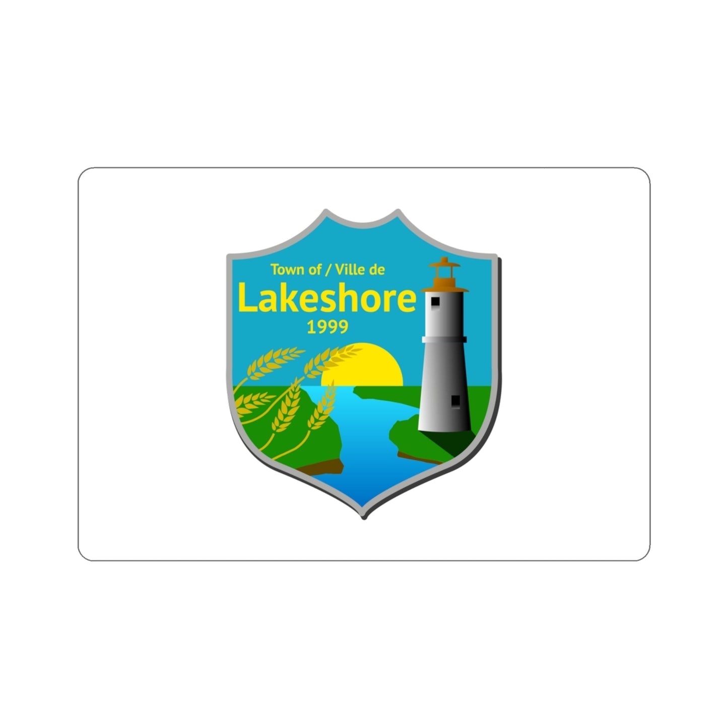 Flag of Lakeshore Ontario Canada STICKER Vinyl Die-Cut Decal-3 Inch-The Sticker Space